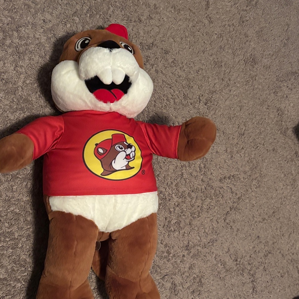 Charming Brown and Red Stuffed Animal Toy